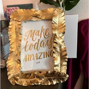 Gold Leaf Picture 4x6 Frame